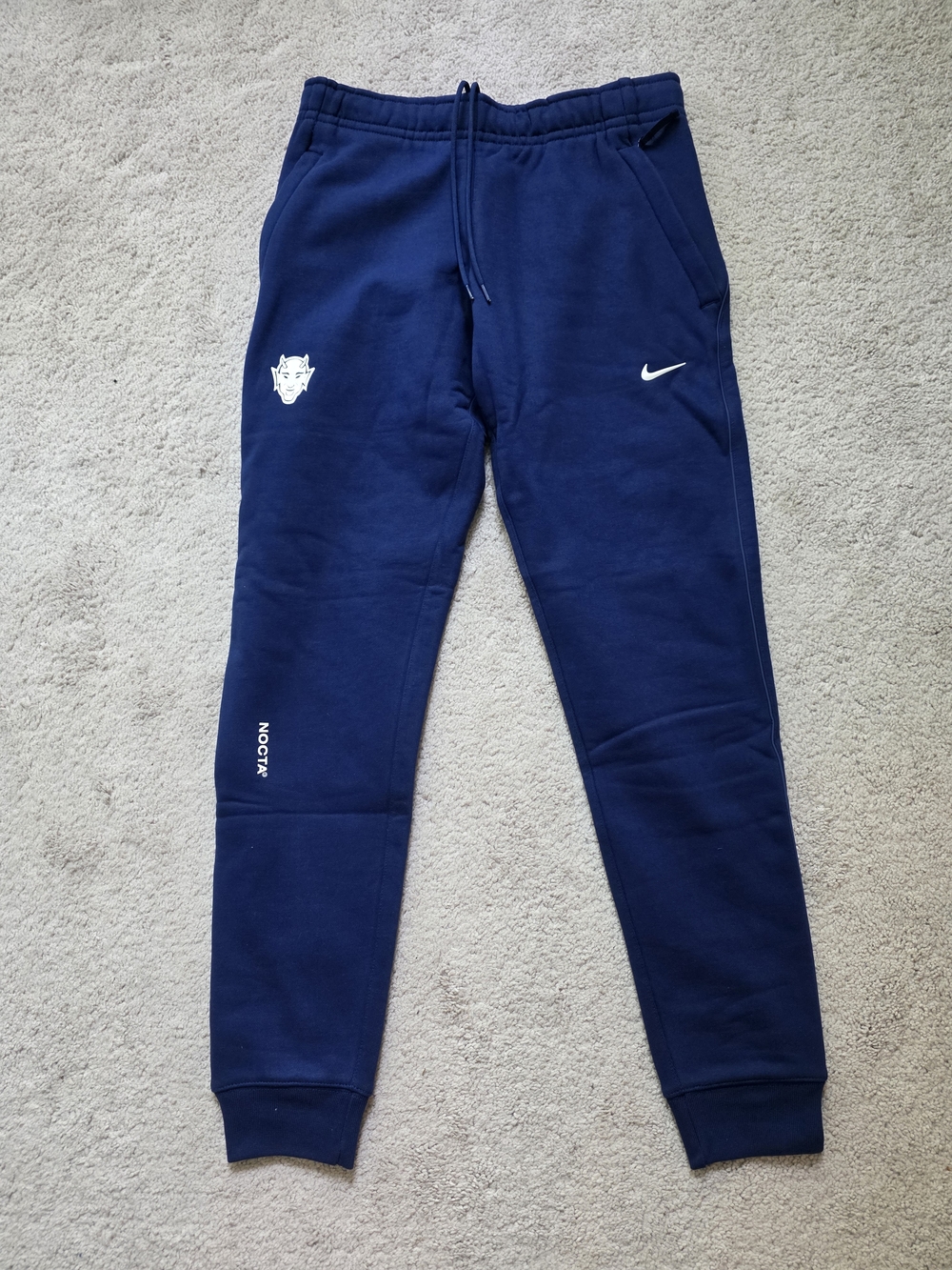 DUKE X NCOTA X NIKE TEAM ISSUED MENS Navy Blue Dri-FIT Jogger Sweatpants
